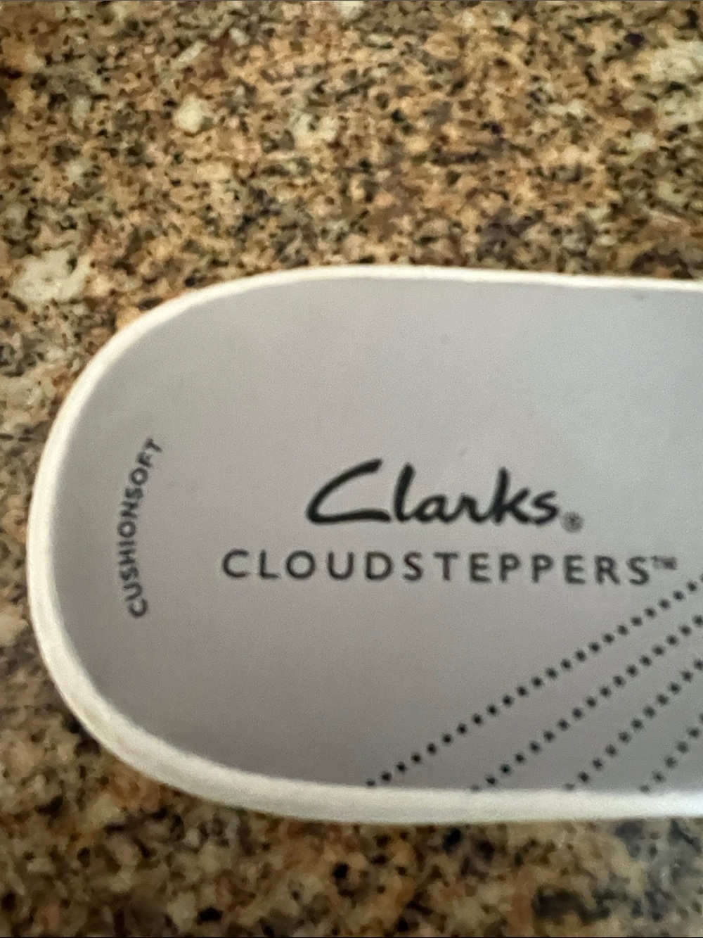 Clarks Black Cloudsteppers Double-Strap Slide Sandals 7 - Picture 3 of 3